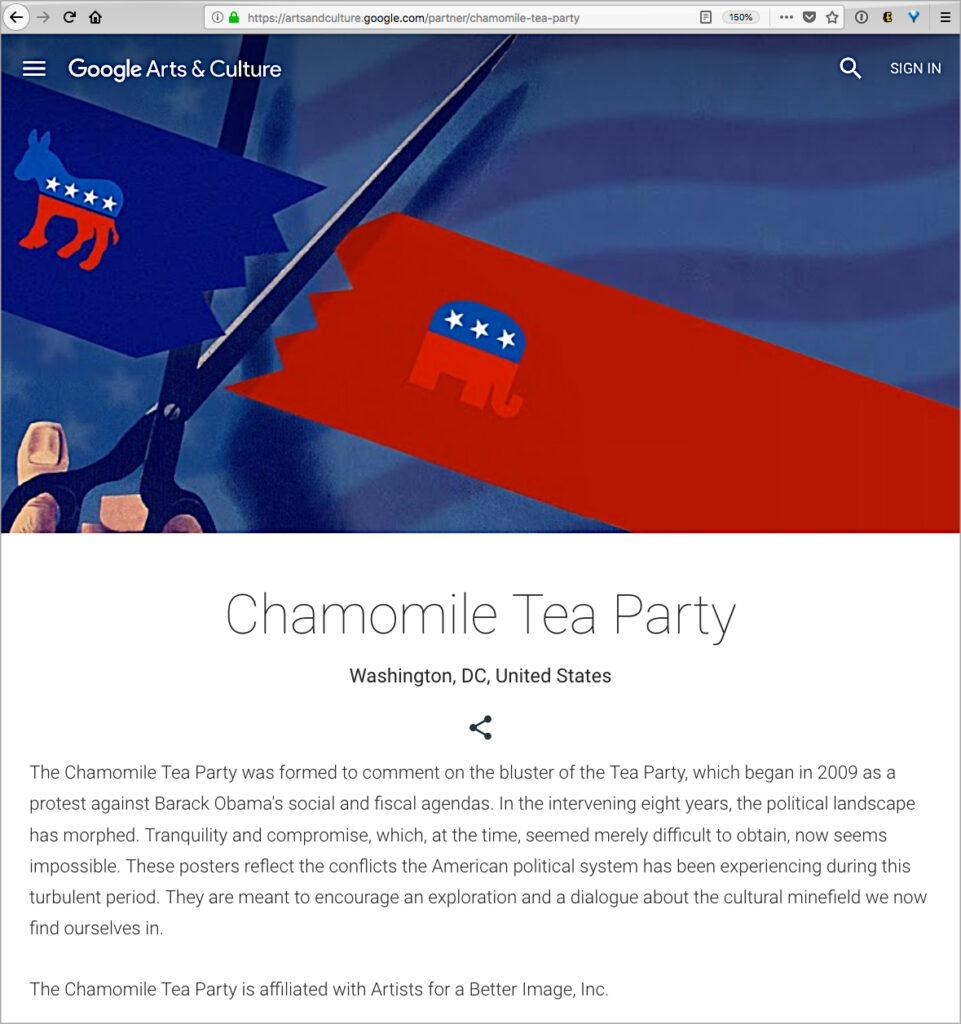 The Chamomile Tea Party on Google Arts & Culture