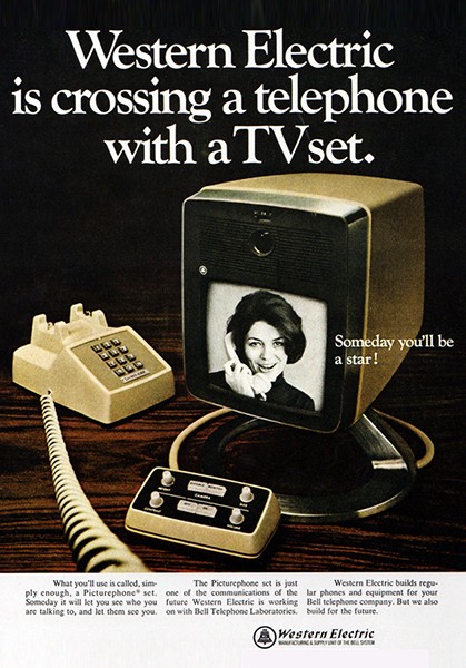 1960s Western Electric ad for future video phone